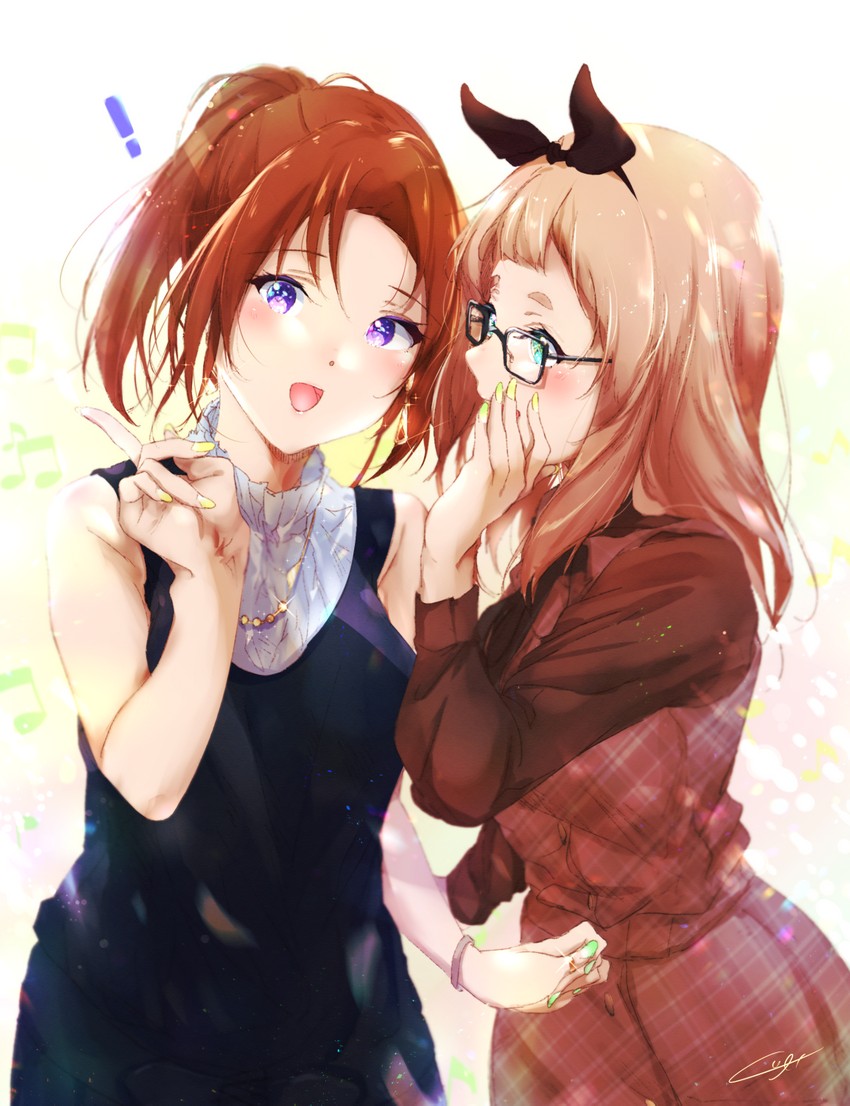 nakagawa natsuki and yoshikawa yuuko (hibike! euphonium and 1 more) drawn by kuzia_(atarayo)