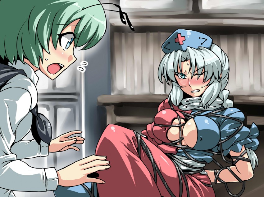 yagokoro eirin and wriggle nightbug (touhou) drawn by tukiwani