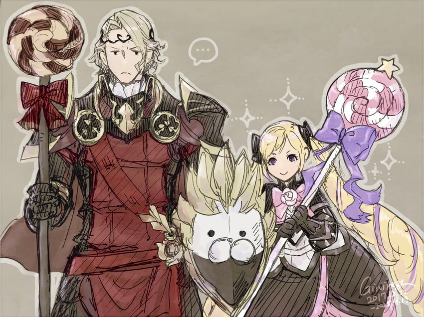 elise and xander (fire emblem and 1 more) drawn by ultrablueanya
