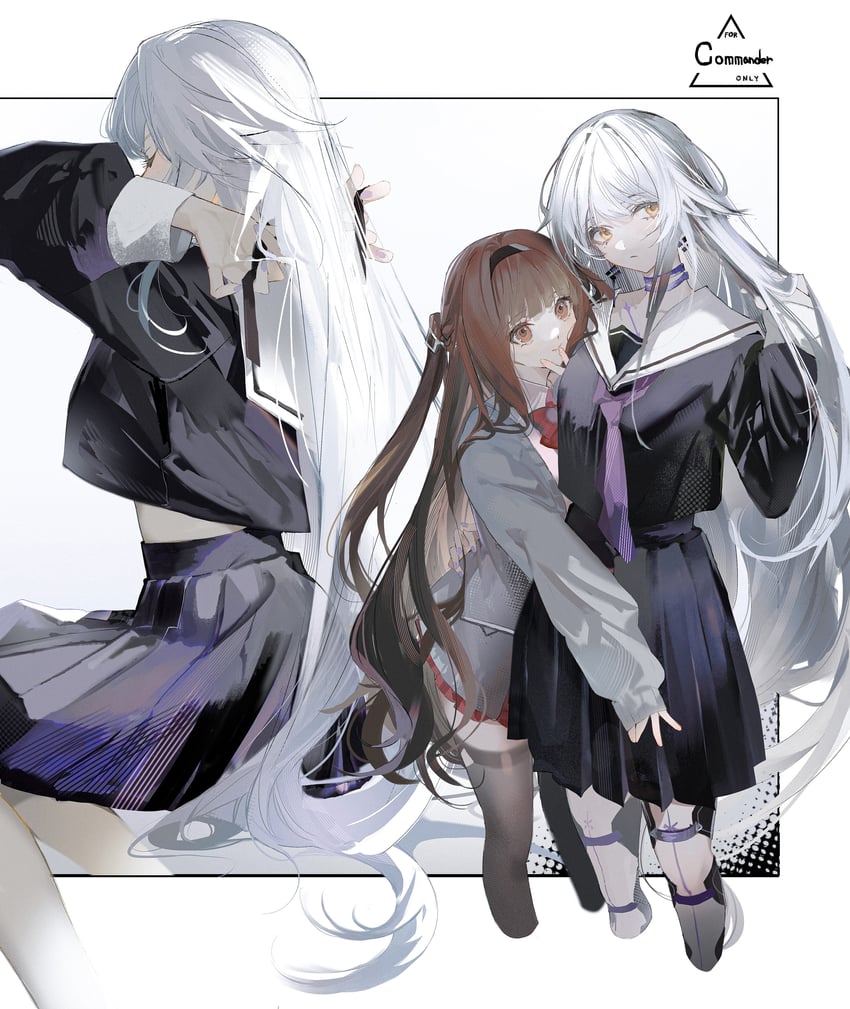 female commander and antoneva (forever 7th capital) drawn by rrrr_222