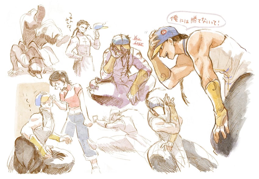 yun lee and houmei (street fighter and 1 more) drawn by yuza