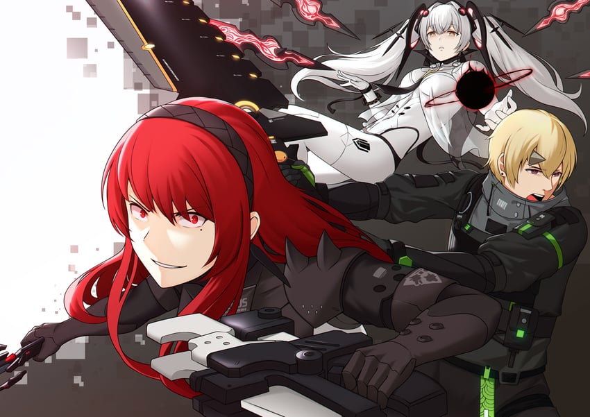 luna, vera, luna: laurel, vera: rozen, kamui, and 1 more (punishing: gray raven) drawn by bbk_(13zk)