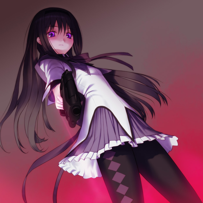 akemi homura (mahou shoujo madoka magica) drawn by sakamoto_mineji