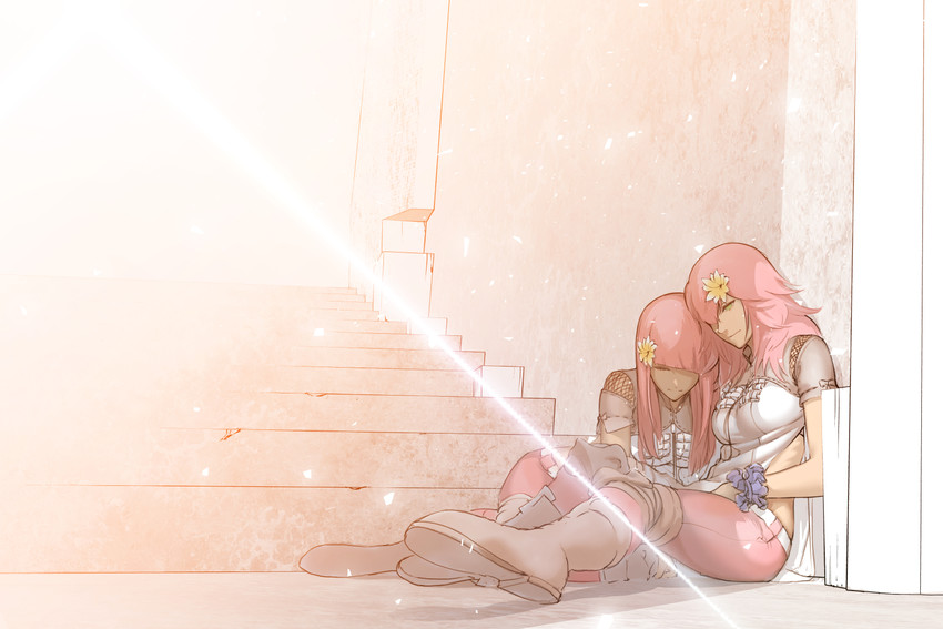 devola and popola (nier and 1 more) drawn by gon_take