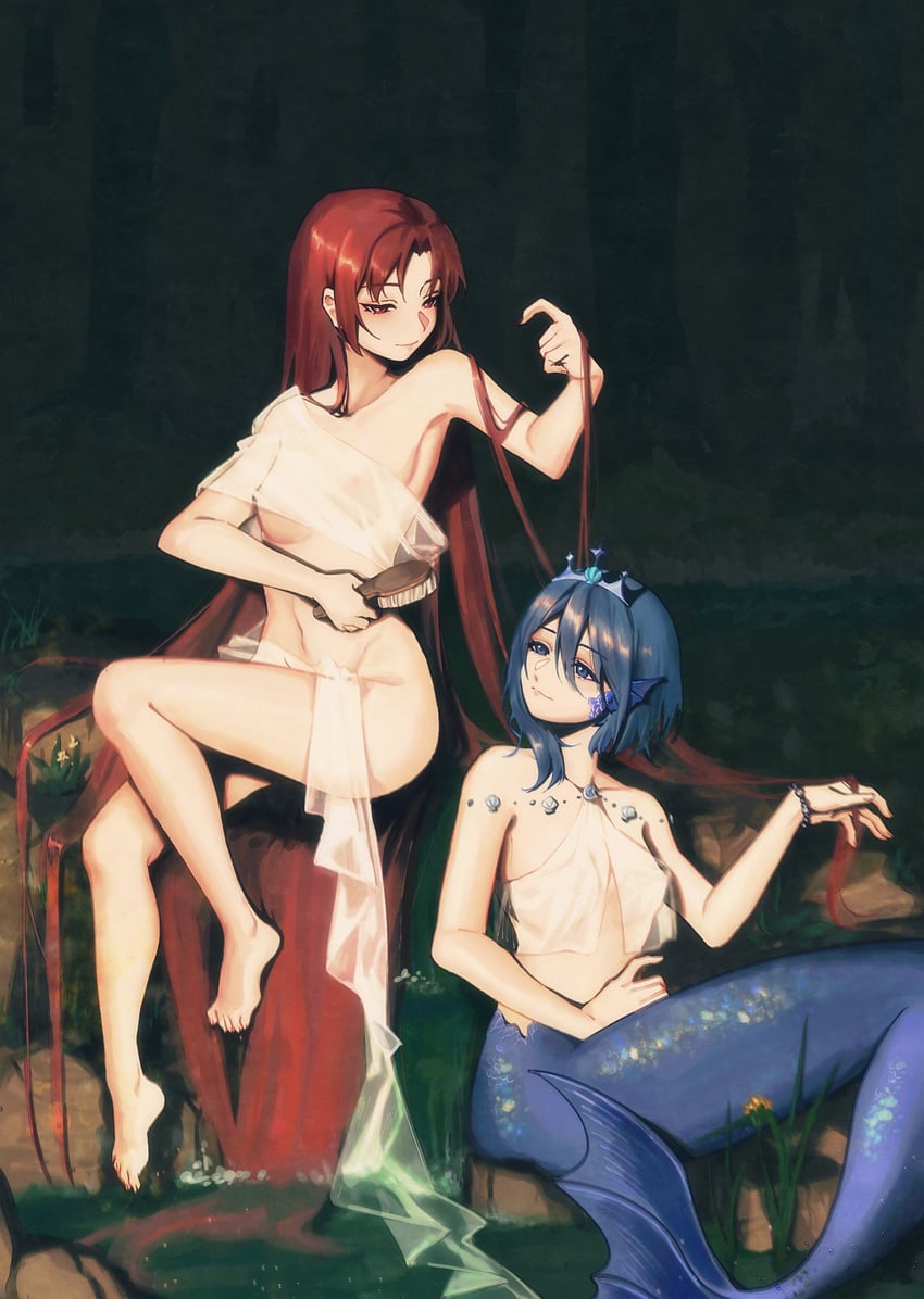 miki sayaka and sakura kyoko (mahou shoujo madoka magica) drawn by cx6lc0