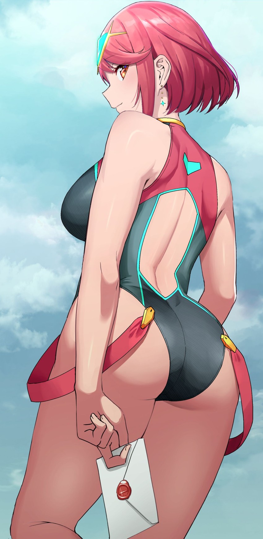 pyra (xenoblade chronicles and 2 more) drawn by amano_don