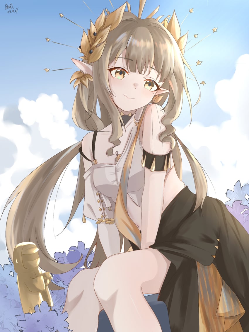 doctor and muelsyse (arknights and 1 more) drawn by zerosama_(sailuojiang)