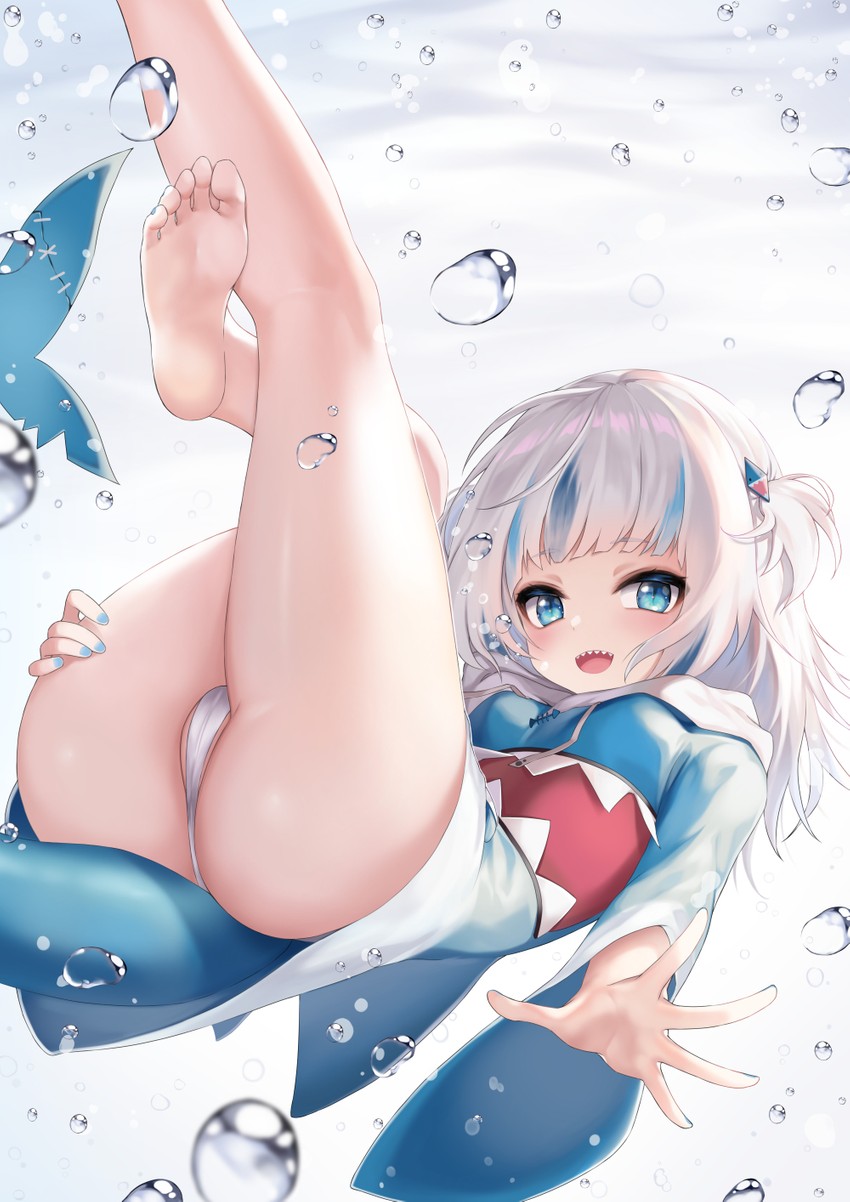 gawr gura (hololive and 1 more) drawn by ehart
