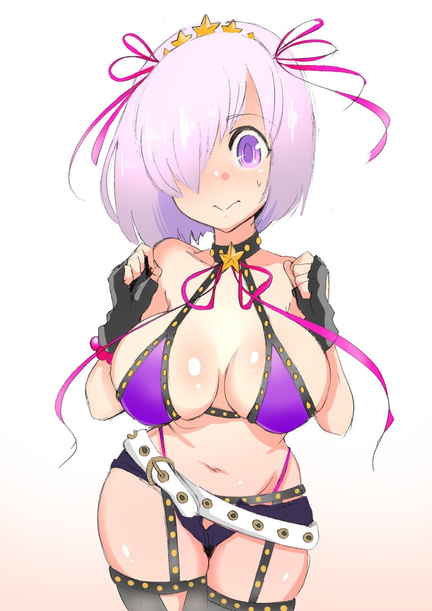 mash kyrielight and bb (fate and 1 more) drawn by kisaki_(strange_s_k)