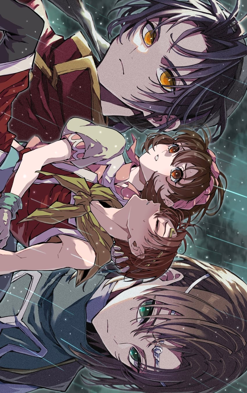 tir mcdohl, nanami, riou, and luc (gensou suikoden and 2 more) drawn by 929lapi