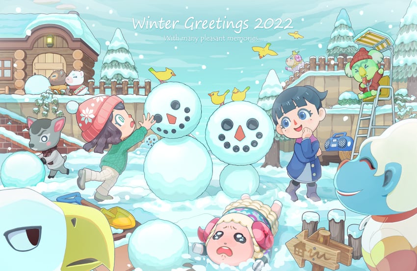 villager, dom, flurry, apollo, willow, and 4 more (animal crossing) drawn by suyu38