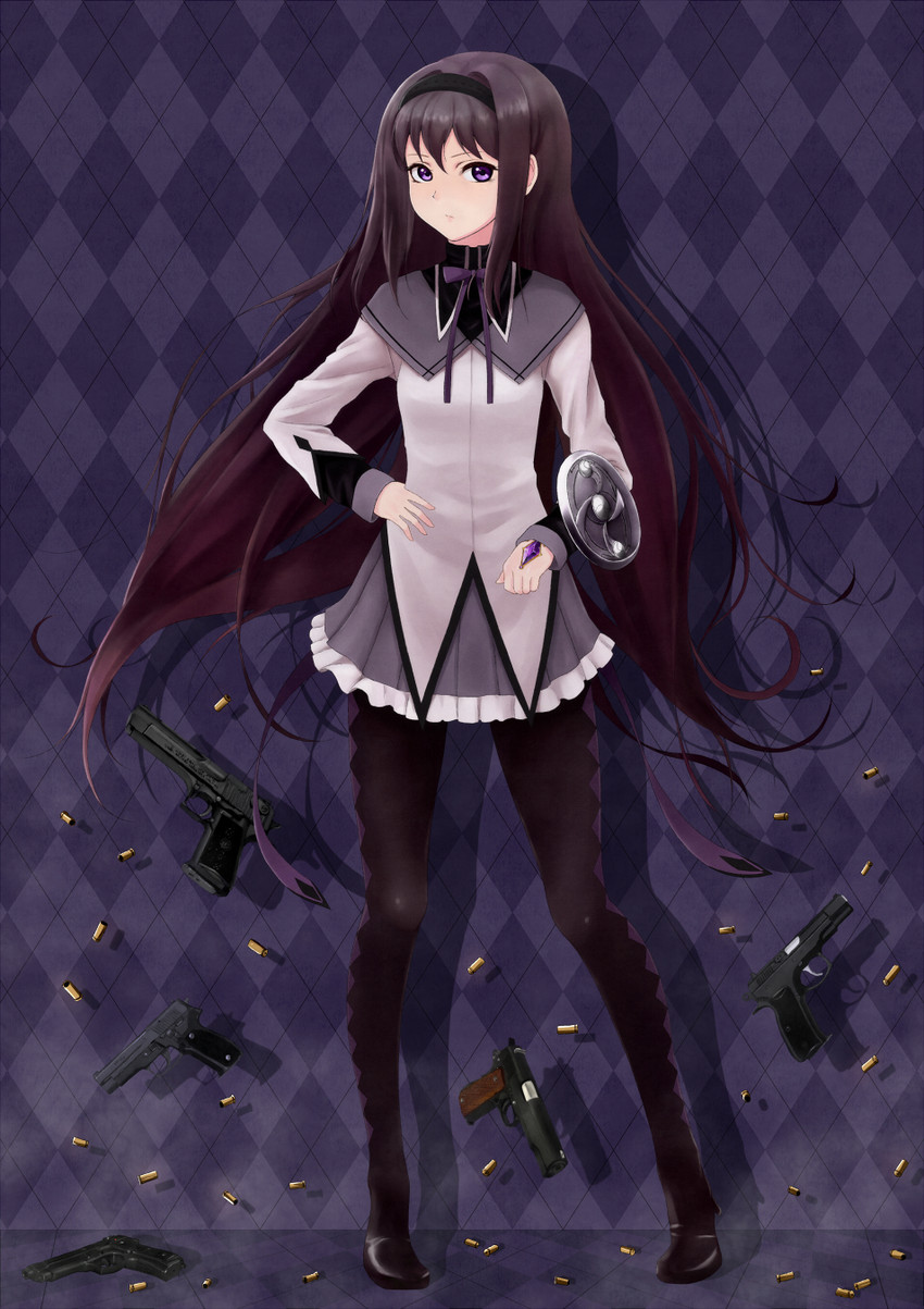 akemi homura (mahou shoujo madoka magica) drawn by fuyube_gin_(huyube)