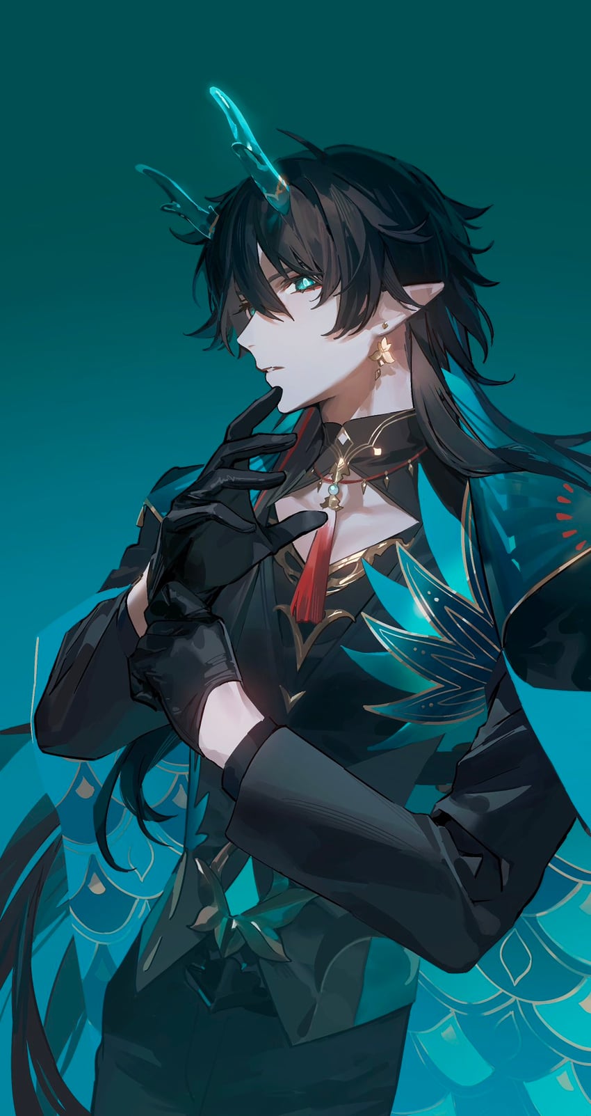 dan heng (honkai and 1 more) drawn by yurayura_(mdeh5447)