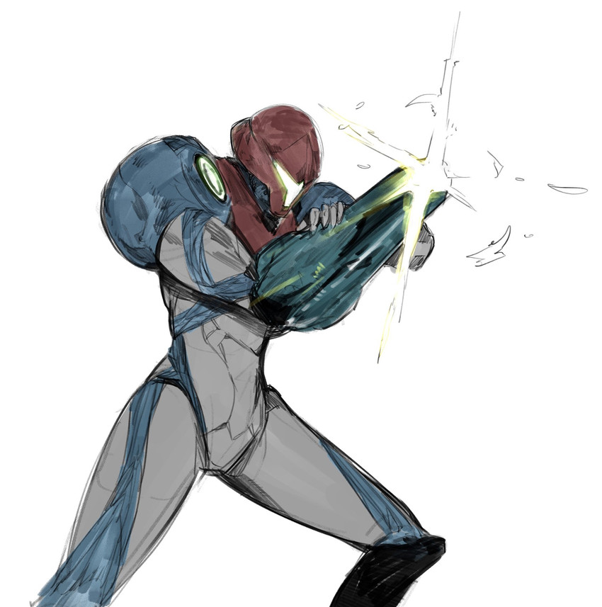 samus aran (metroid and 1 more) drawn by yourfreakyneighbourh