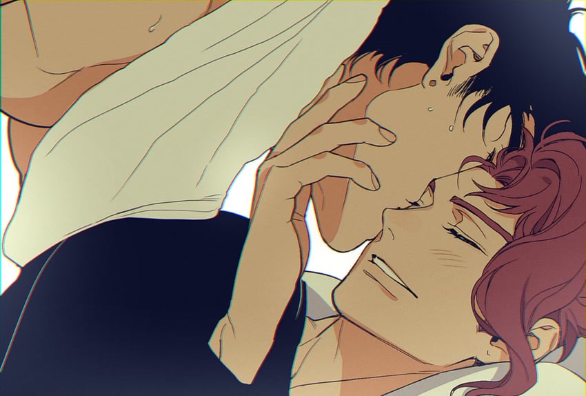 kujo jotaro and kakyoin noriaki (jojo no kimyou na bouken and 1 more) drawn by nowhere616