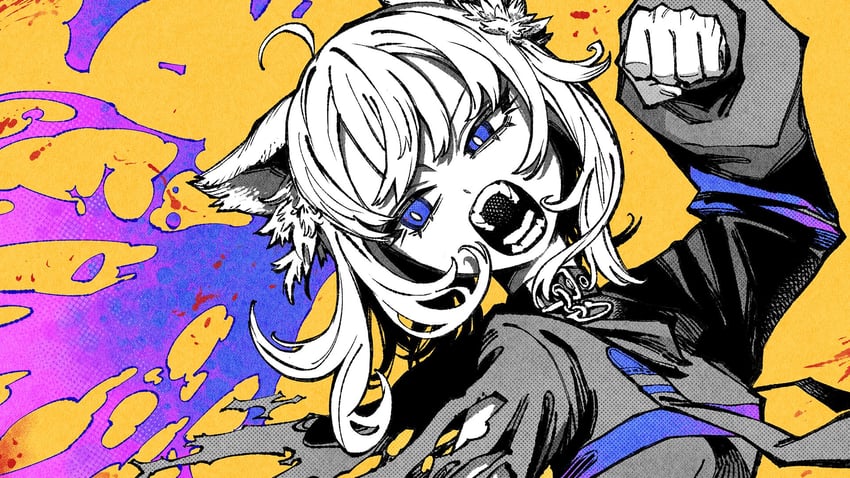 nekomata okayu (hololive and 2 more) drawn by omao