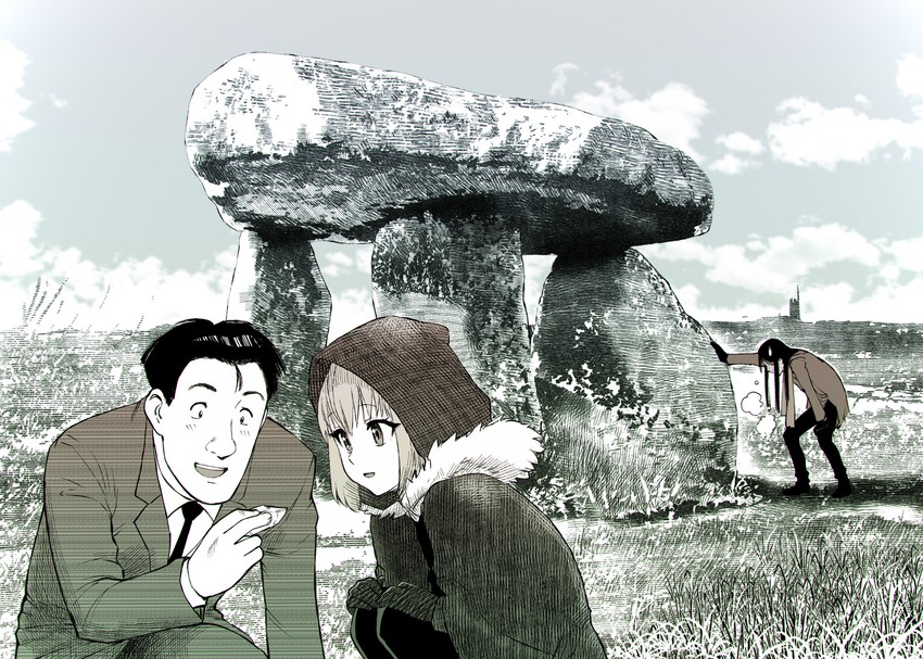 waver velvet, lord el-melloi ii, gray, and taichi hiraga keaton (fate and 2 more) drawn by ueyama_michirou