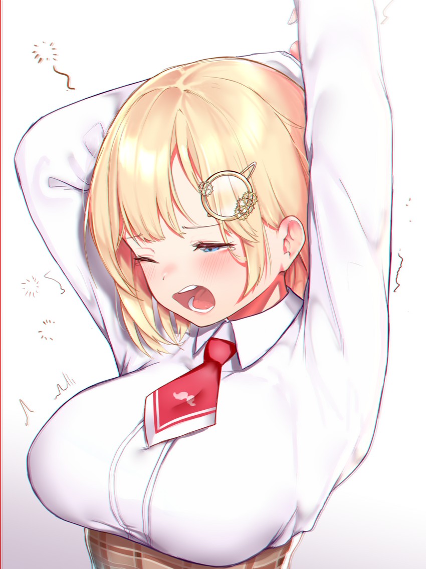 watson amelia (hololive and 1 more) drawn by teriibol