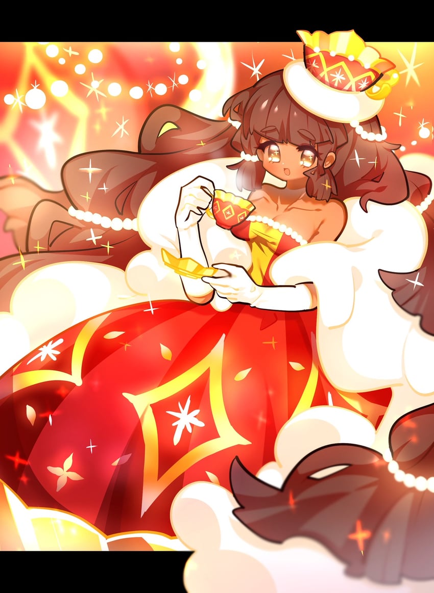 cocoa cookie (cookie run and 1 more) drawn by omoyu_(nakyu715)