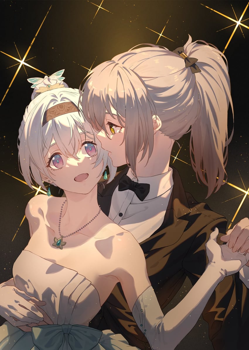 trailblazer, firefly, and stelle (honkai and 1 more) drawn by amenoki