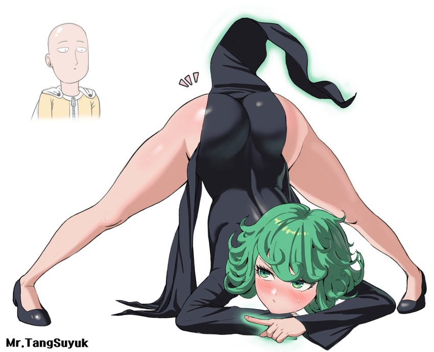 tatsumaki and saitama (one-punch man) drawn by mr_tangsuyuk
