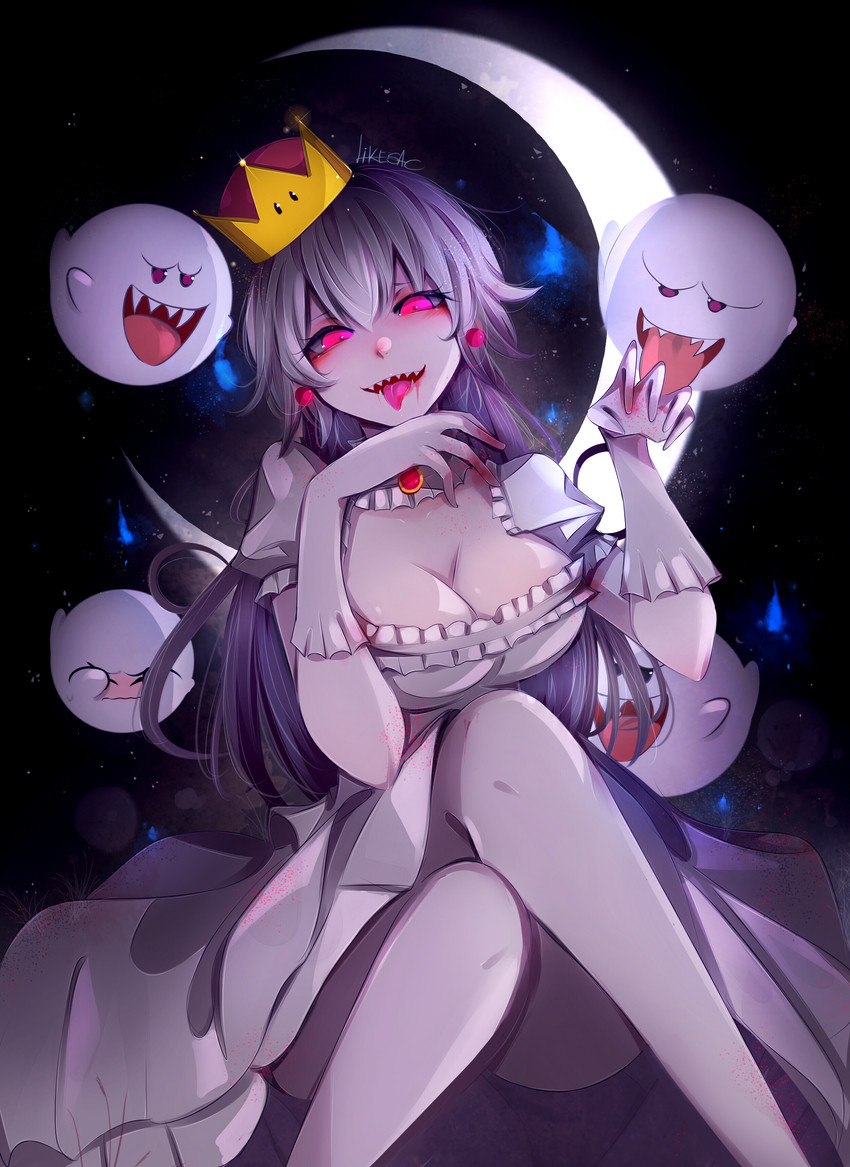princess king boo and boo (mario and 2 more) drawn by likesac
