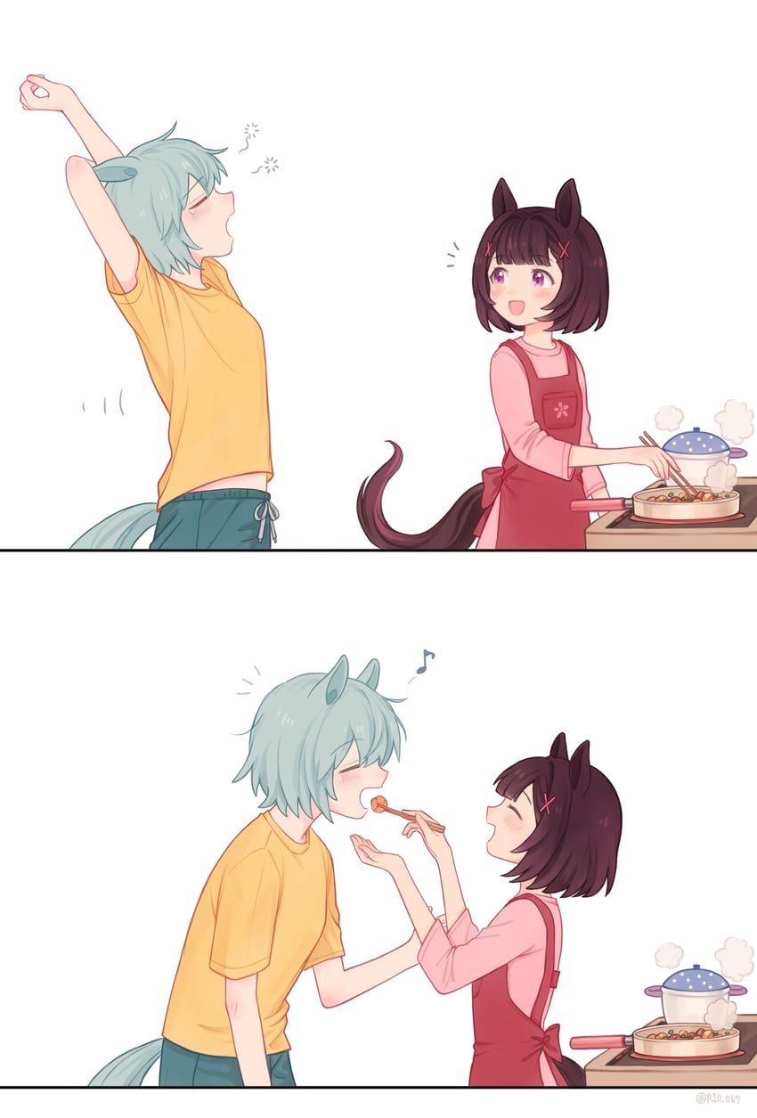 seiun sky and nishino flower (umamusume) drawn by rio_(rio_067)