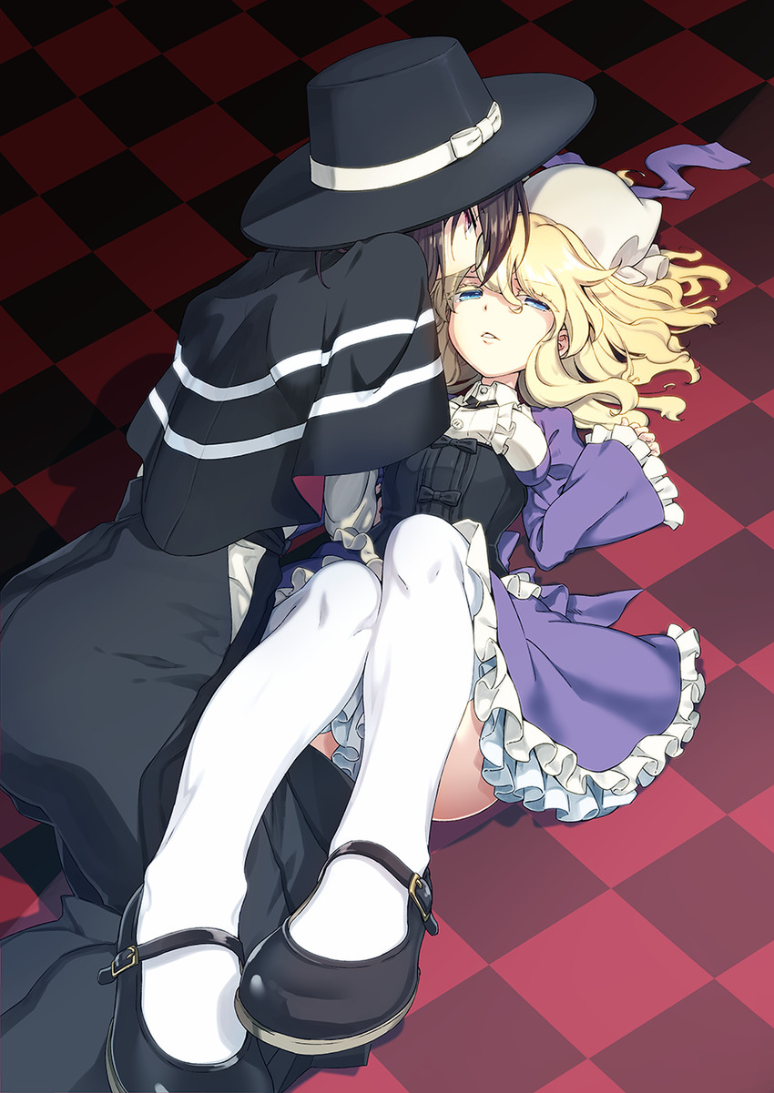 usami renko and maribel hearn (touhou and 2 more) drawn by futoumeido