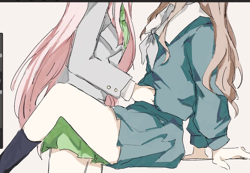 chihaya anon and nagasaki soyo (bang dream! and 1 more) drawn by pann_(1202zzzx00)