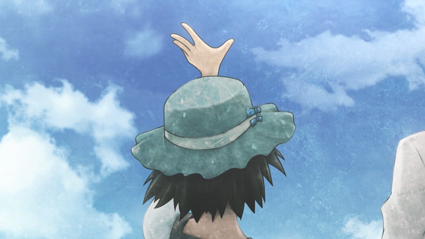 okabe rintarou and shiina mayuri (steins;gate) drawn by huke