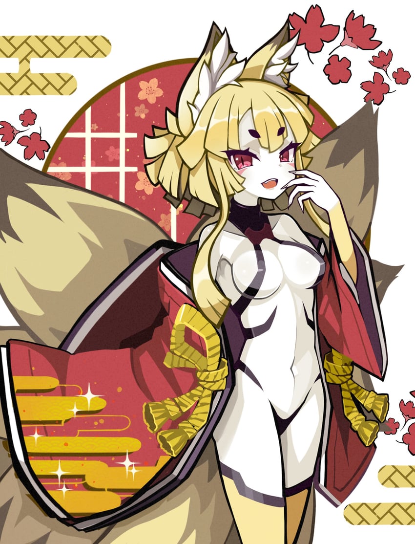 nine-tailed fox (disgaea and 1 more) drawn by suaman