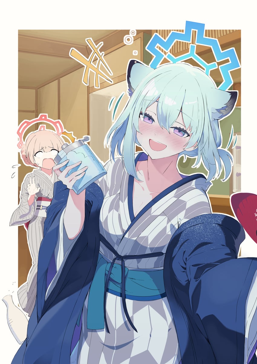 shigure and nodoka (blue archive) drawn by tena_(tenor_07209)