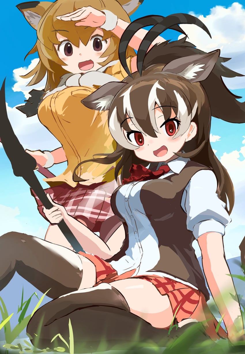 sable antelope and common eland (kemono friends) drawn by koutsuu_(koutuukanseikan)