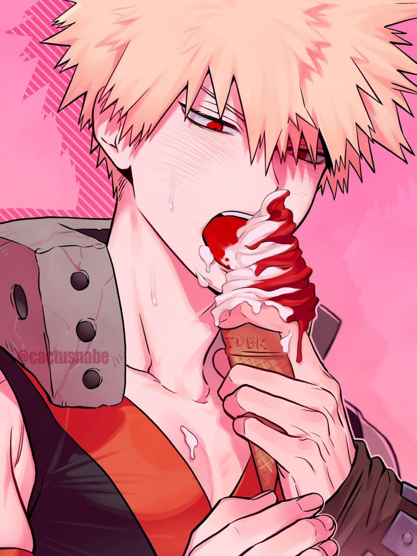 bakugou katsuki and todoroki shoto (boku no hero academia) drawn by cactusnabe