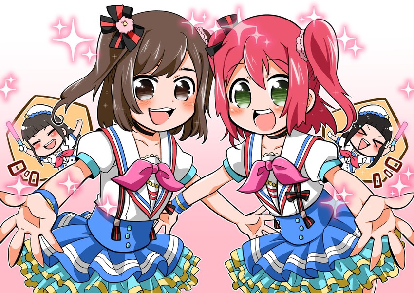 kurosawa dia, kurosawa ruby, furihata ai, and komiya arisa (love live! and 1 more) drawn by amagiri_dia