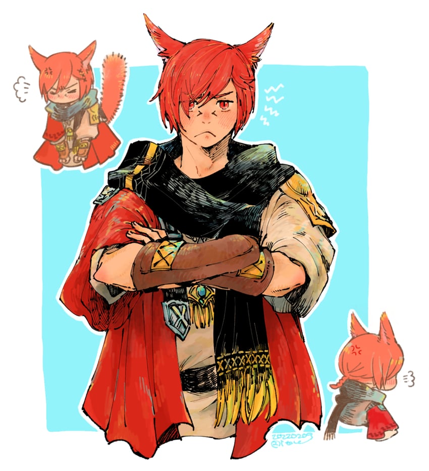 g'raha tia (final fantasy and 1 more) drawn by itowo_(itowc)