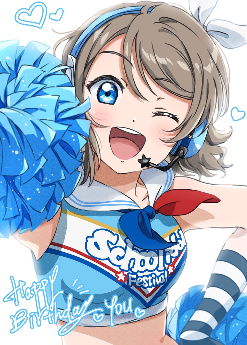 watanabe you (love live! and 2 more) drawn by yuchi_(salmon-1000)