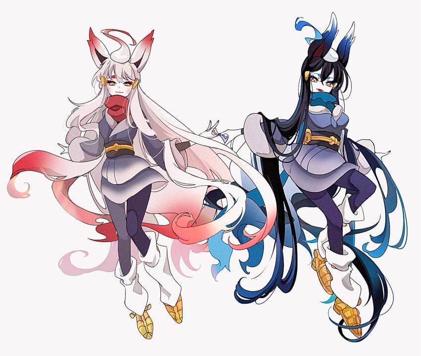 akari and hisuian zorua (pokemon and 1 more) drawn by cocoa_s3