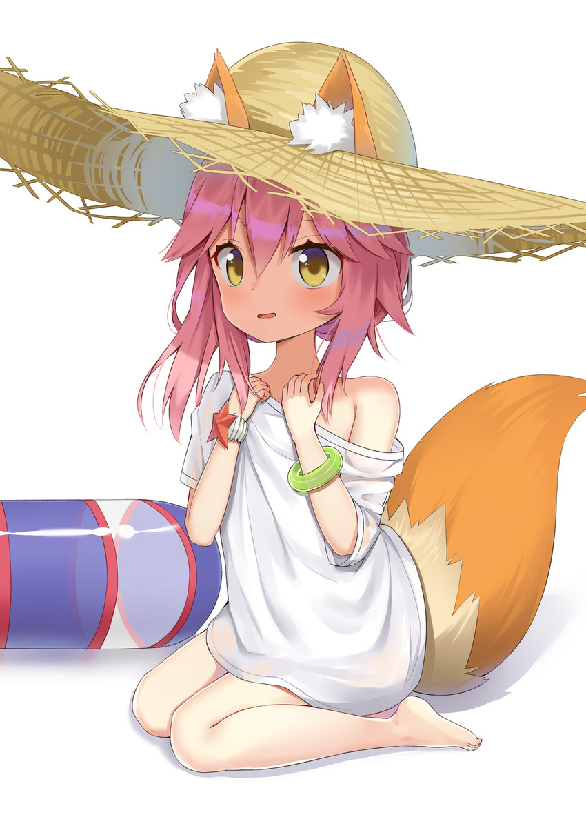 tamamo and tamamo no mae (fate and 2 more) drawn by yukarite