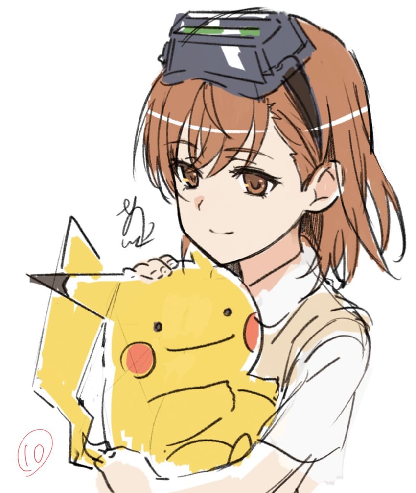 pikachu, ditto, misaka imouto, and transformed ditto (pokemon and 1 more) drawn by asshuku