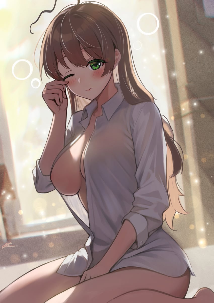 sakuramori kaori (idolmaster and 1 more) drawn by c_(theta)