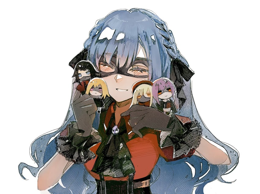 togawa sakiko, yahata umiri, misumi uika, oblivionis, yuutenji nyamu, and 3 more (bang dream! and 1 more) drawn by reiboubyou