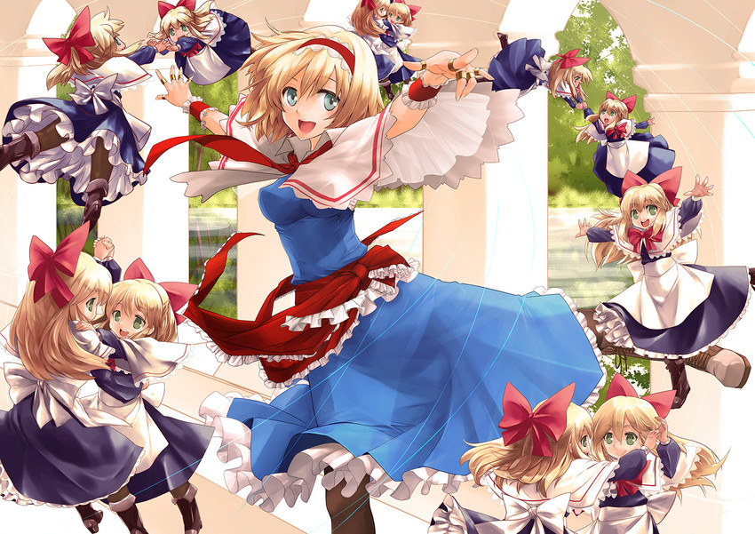 alice margatroid and shanghai doll (touhou) drawn by numany