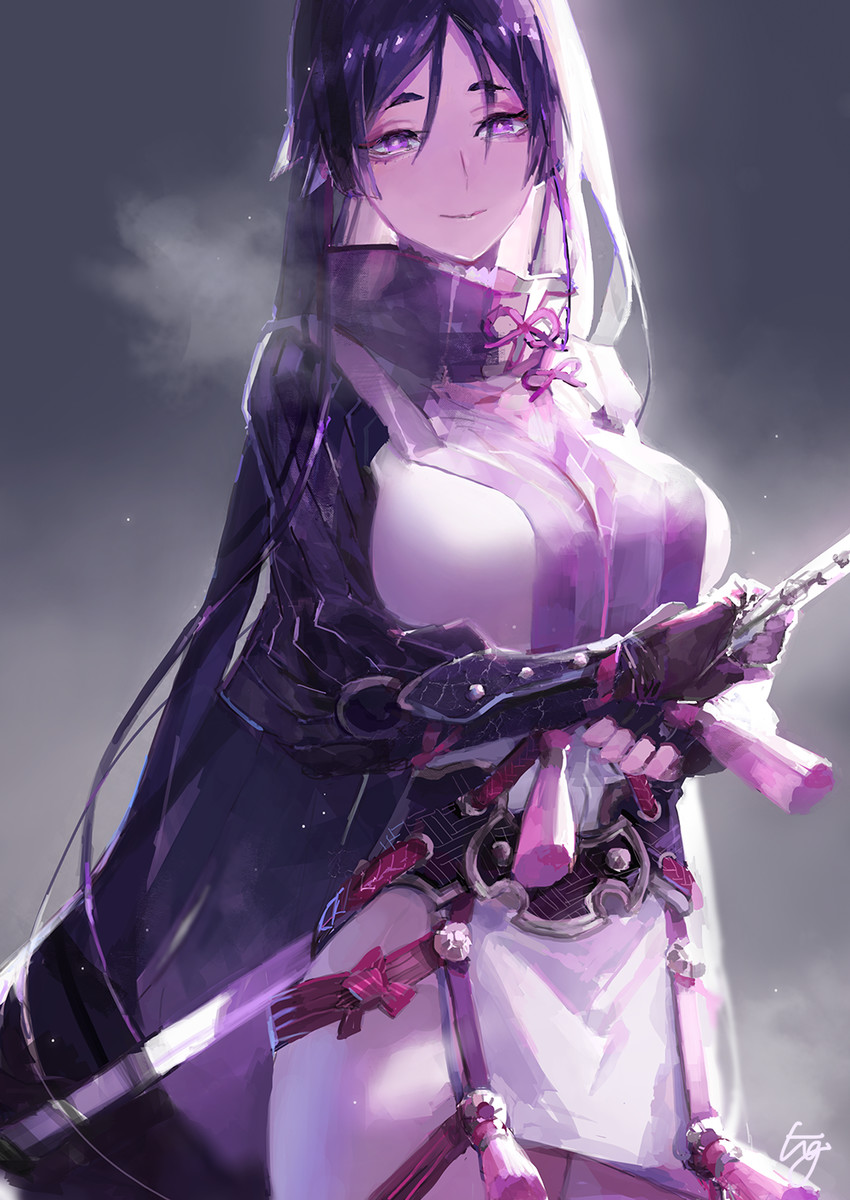 minamoto no raikou (fate and 1 more) drawn by kamiya_miwo