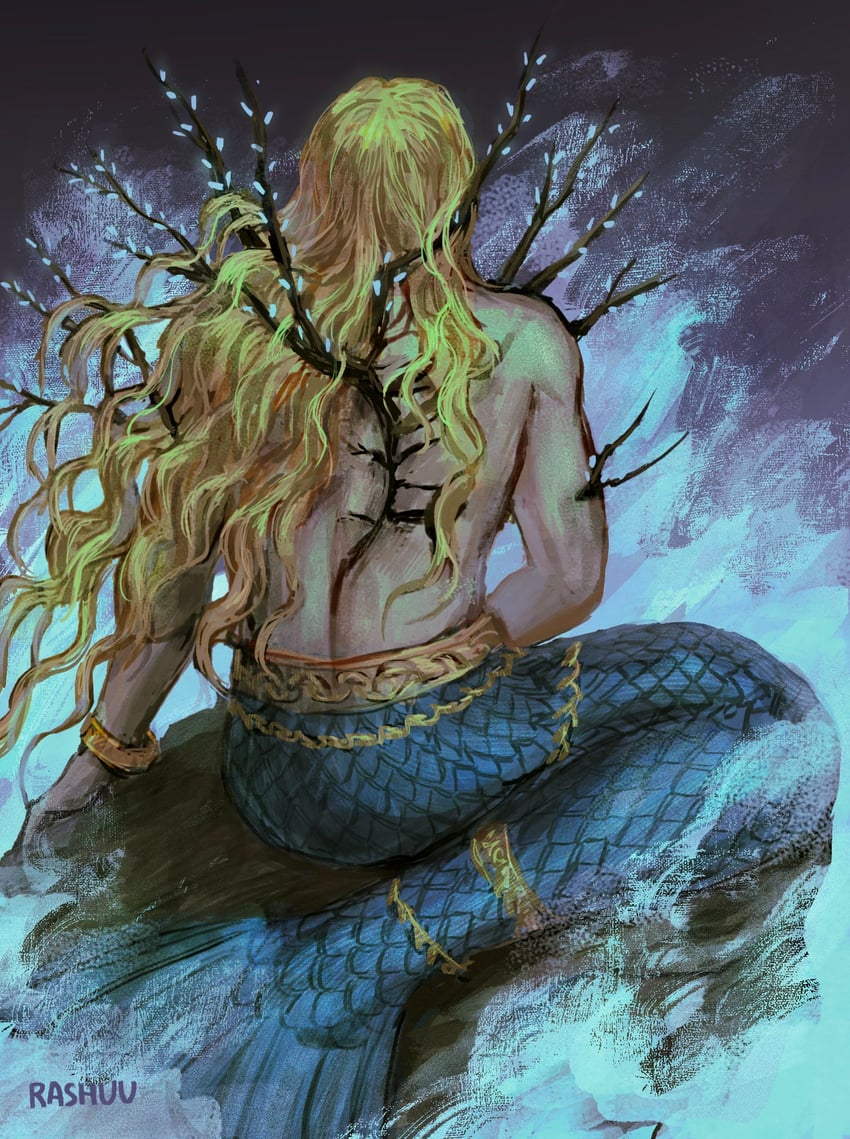 godwyn the golden and prince of death (elden ring) drawn by rashuu