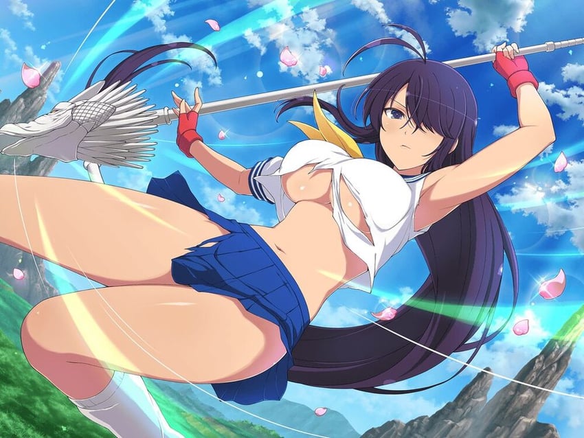 kan'u unchou (senran kagura and 2 more) drawn by yaegashi_nan