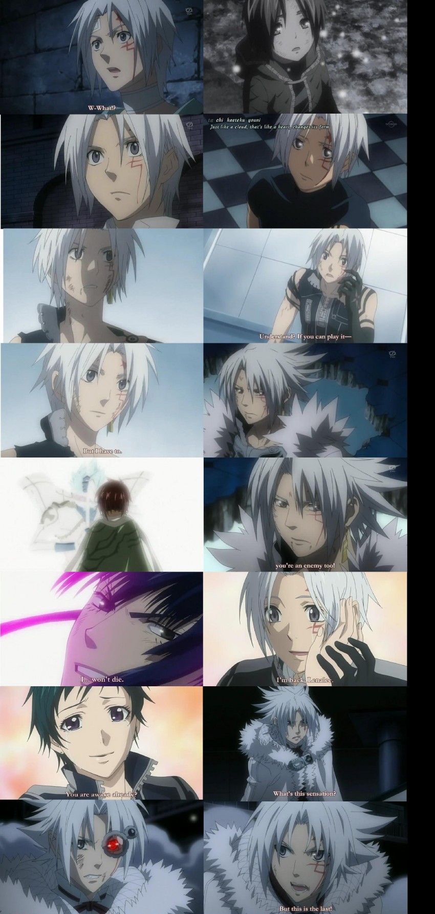 allen walker and lavi (d.gray-man) drawn by kanda