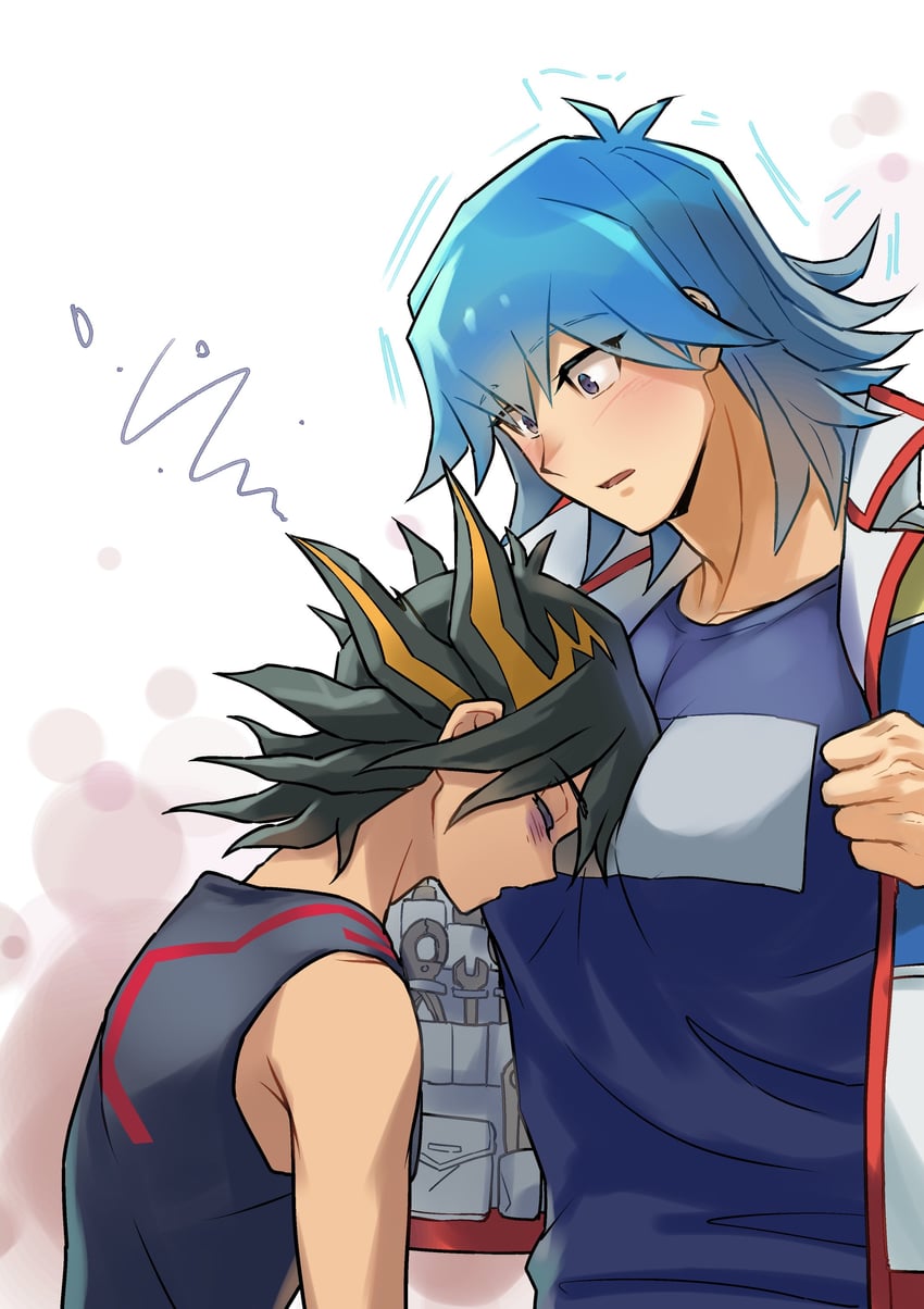 fudo yusei and bruno (yu-gi-oh! and 1 more) drawn by youko-shima