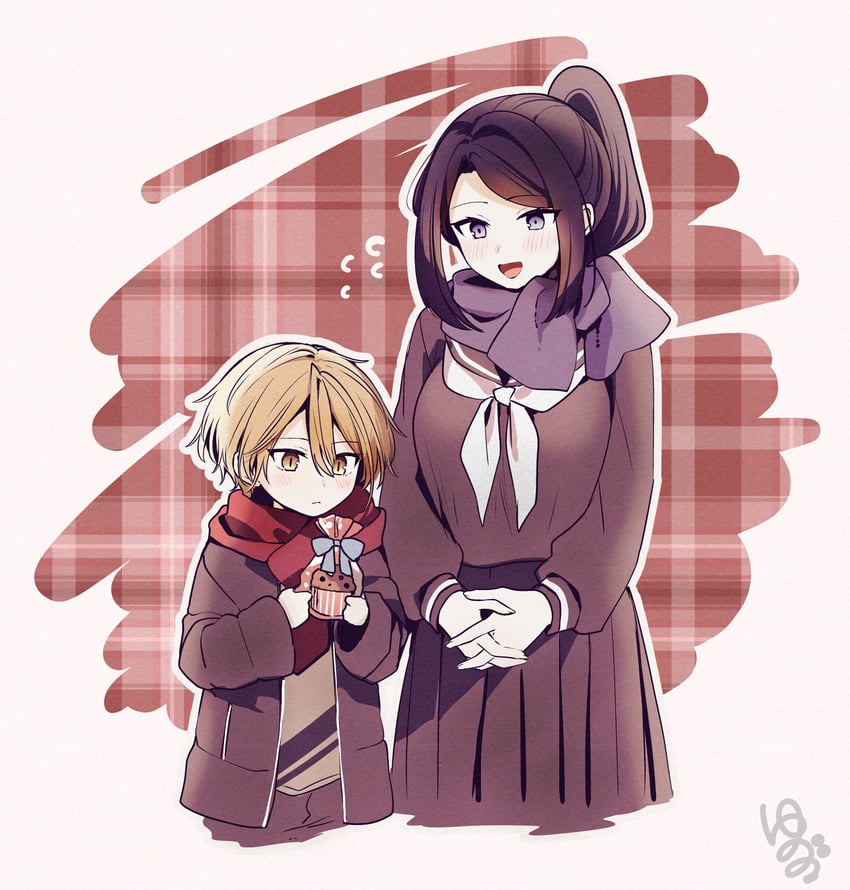 yaotome tsuyako and asuma mitsuya (original) drawn by yunamaro