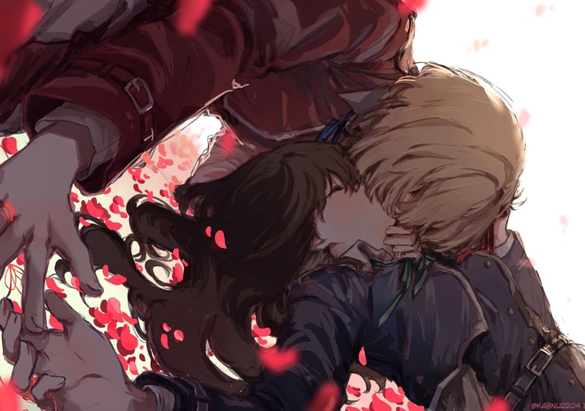 nishikigi chisato and inoue takina (lycoris recoil) drawn by kabnu2204
